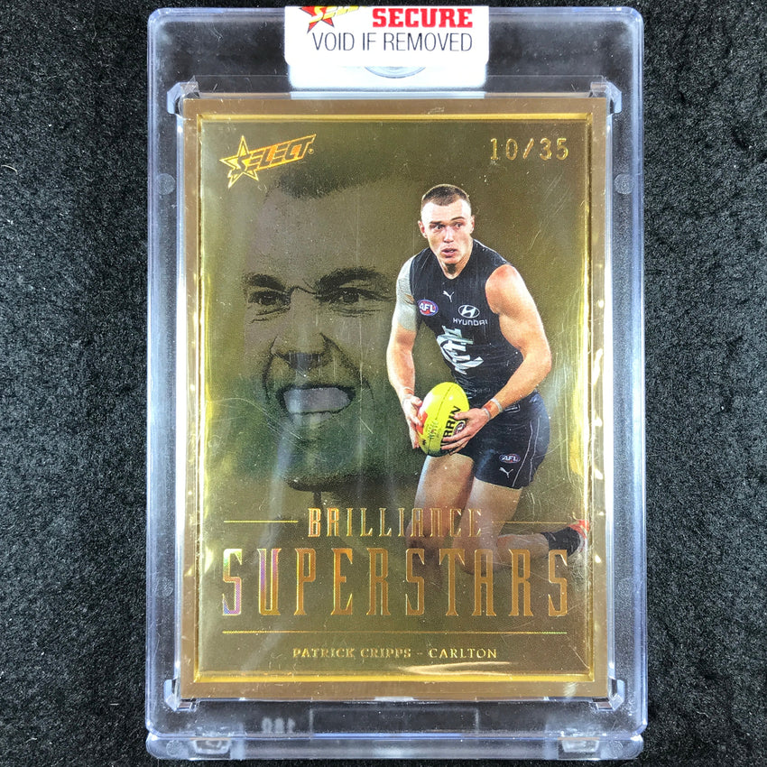 2022 Select AFL Brilliance PATRICK CRIPPS Superstar Gold 10/35