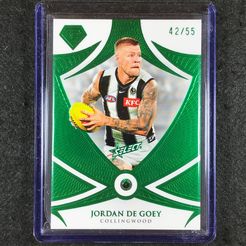 2023 Select AFL Gem JORDAN DE GOEY Emerald 42/55