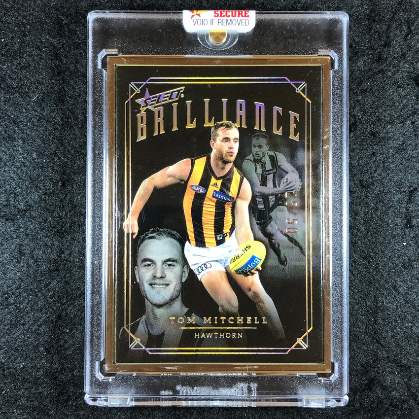 2020 Select AFL Brilliance TOM MITCHELL Gold Frame 25/50