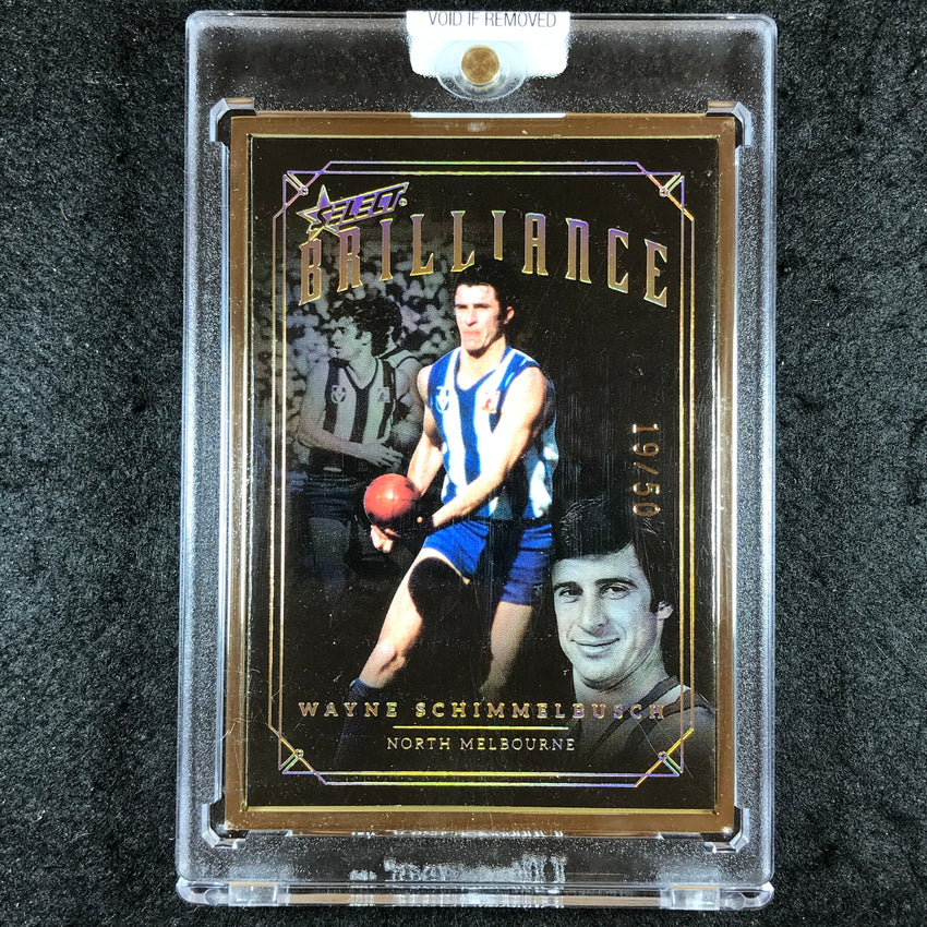 2020 Select AFL Brilliance WAYNE SCHIMMELBUSCH Gold Frame 19/50