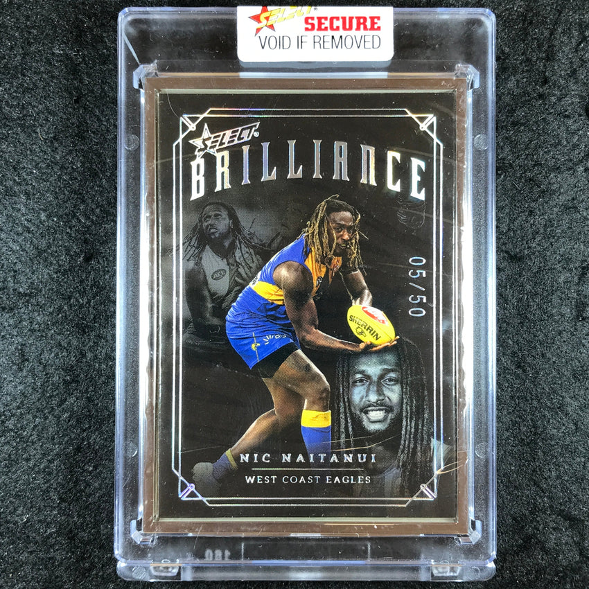 2022 Select AFL Brilliance NIC NAITANUI Platinum Frame 05/50