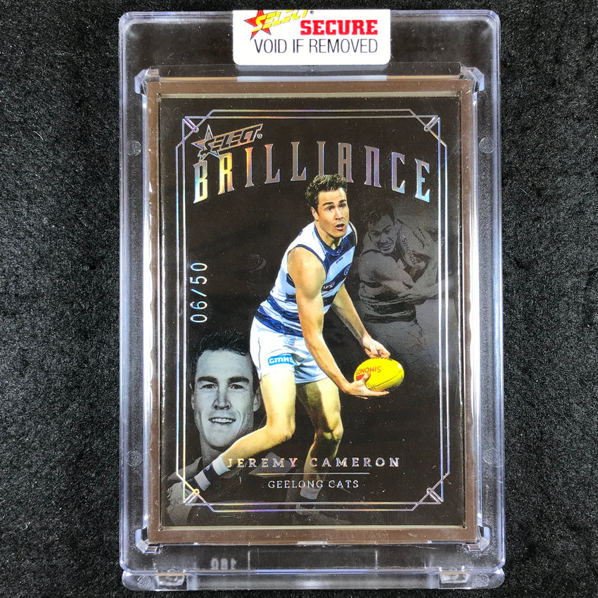 2022 Select AFL Brilliance JEREMY CAMERON Platinum Frame 06/50