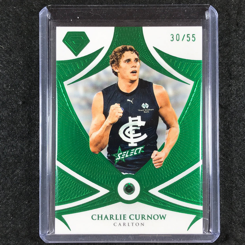 2023 Select AFL Gem CHARLIE CURNOW Emerald 30/55