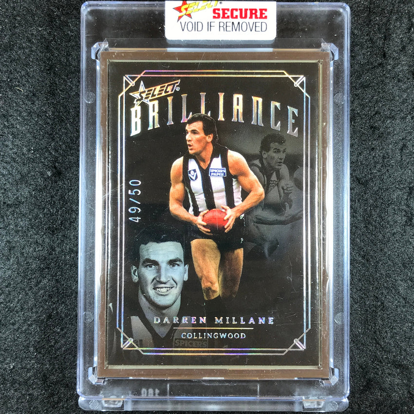 2022 Select AFL Brilliance DARREN MILLANE Platinum Frame 49/50