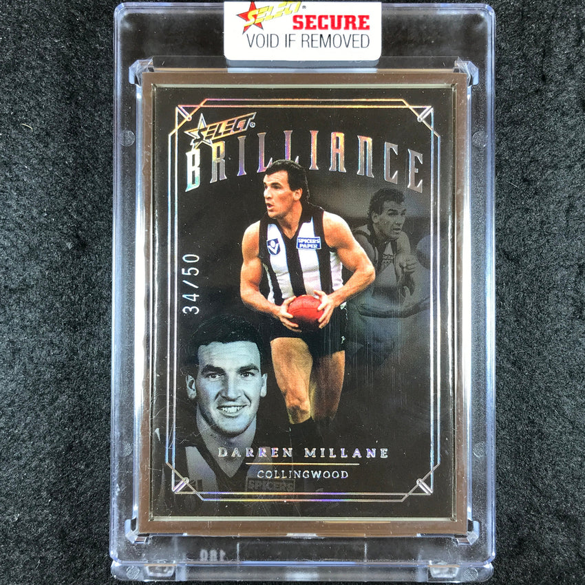 2022 Select AFL Brilliance DARREN MILLANE Platinum Frame 34/50