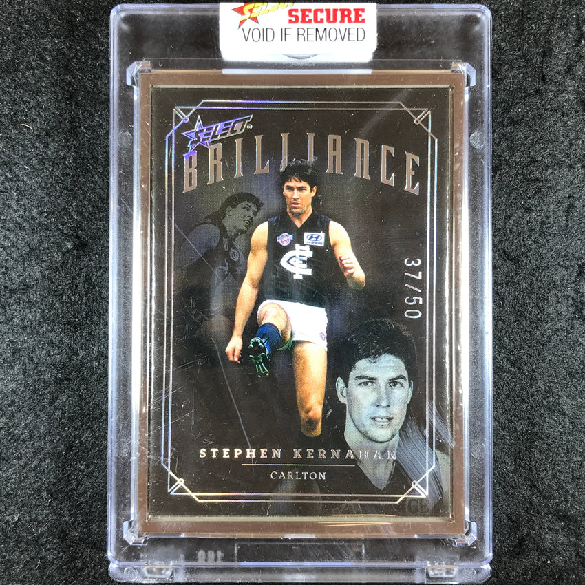 2022 Select AFL Brilliance STEPHEN KERNAHAN Platinum Frame 37/50