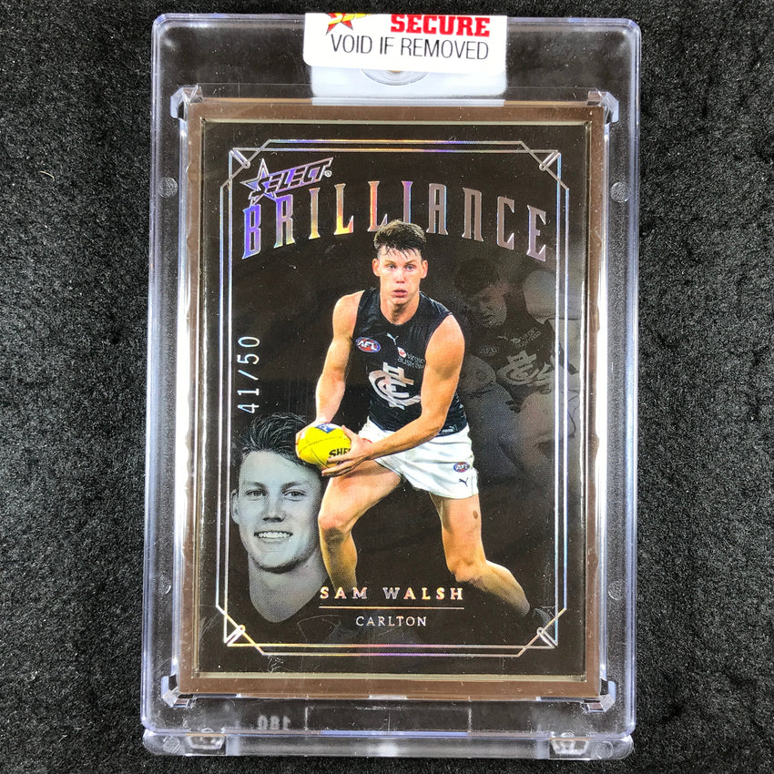 2022 Select AFL Brilliance SAM WALSH Platinum Frame 41/50