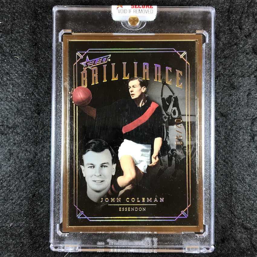 2020 Select AFL Brilliance JOHN COLEMAN Gold Frame 02/50