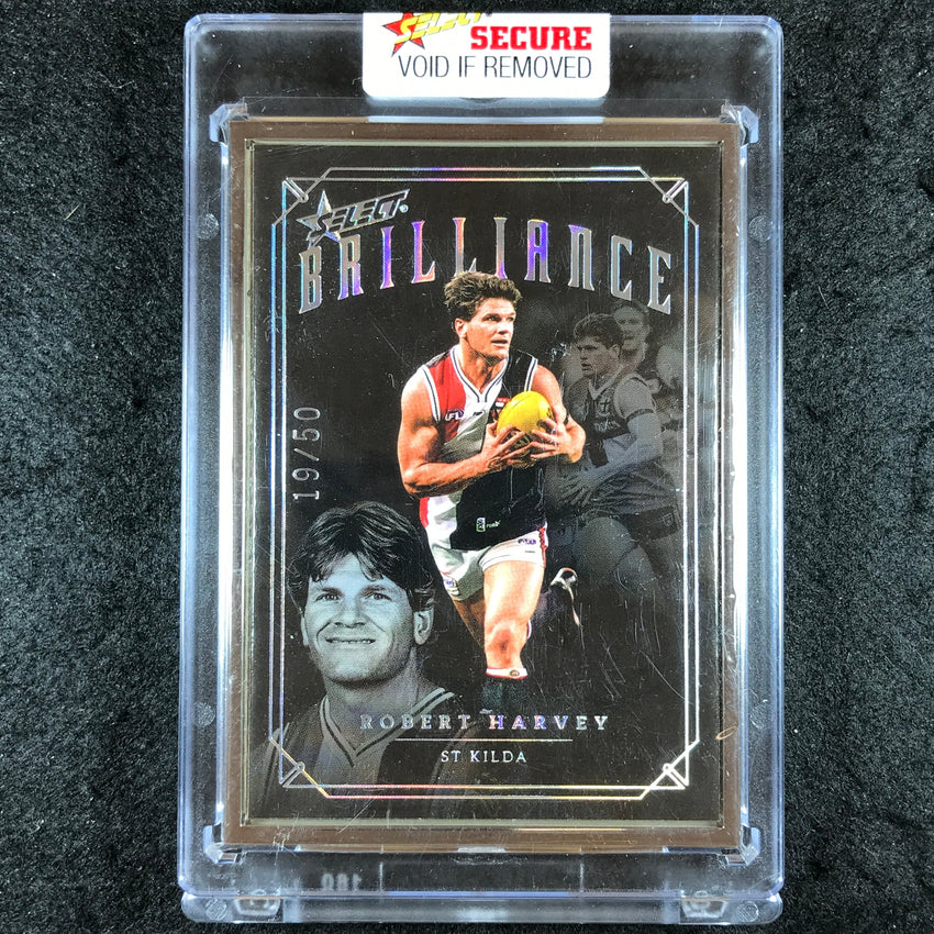 2022 Select AFL Brilliance ROBERT HARVEY Platinum Frame 19/50