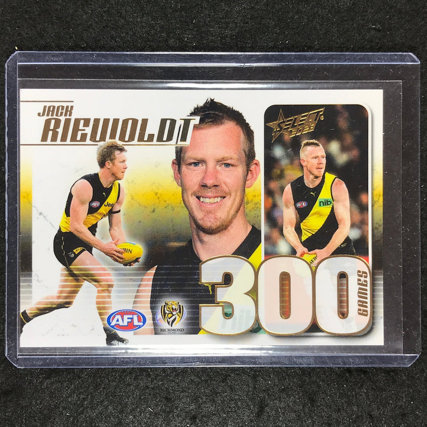2023 Select AFL Footy Stars JACK RIEWOLDT 300 Games Case Card 99/300