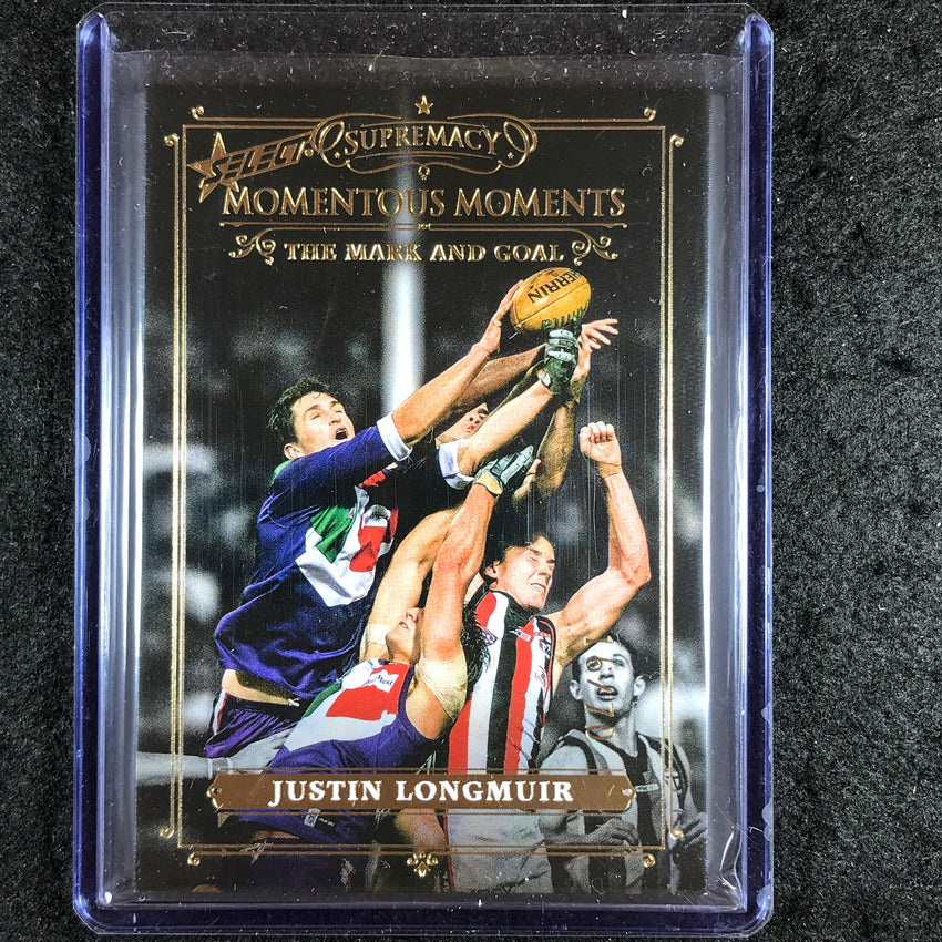 2021 Select AFL Supremacy JUSTIN LONGMUIR Momentous Moments 16/70