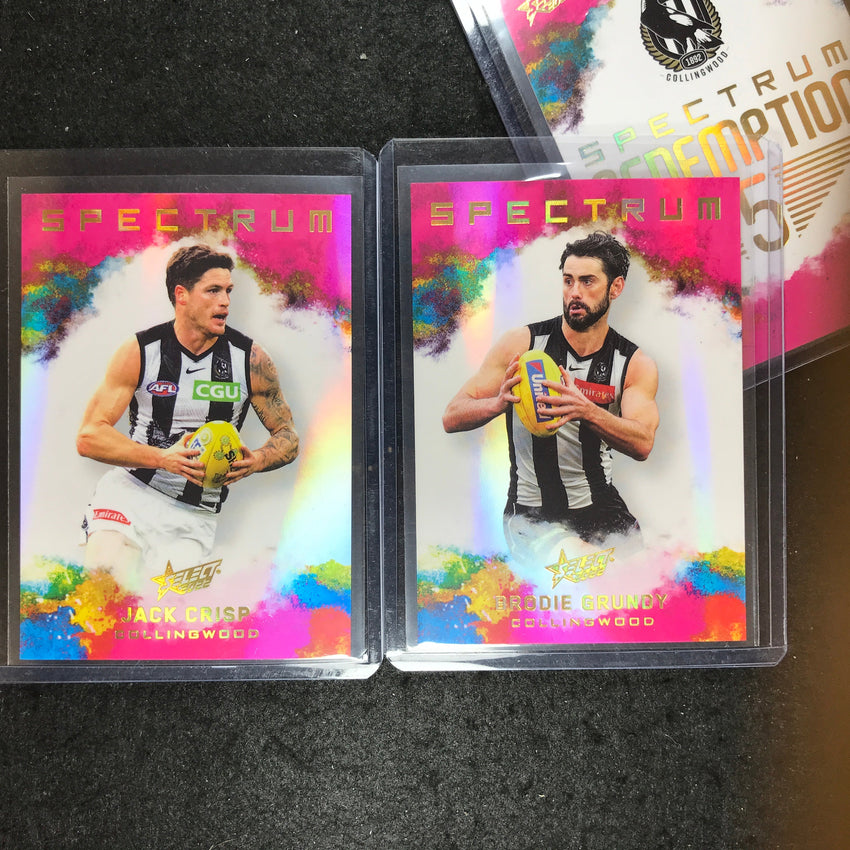 2022 Select AFL Footy Stars COLLINGWOOD Spectrum 5 GRUNDY CRISP 20/125