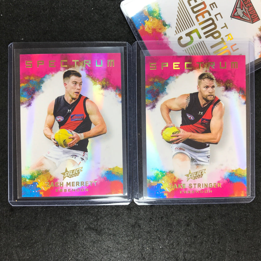 2022 Select AFL Footy Stars ESSENDON Spectrum Set 5 MERRETT STRINGER 121/125
