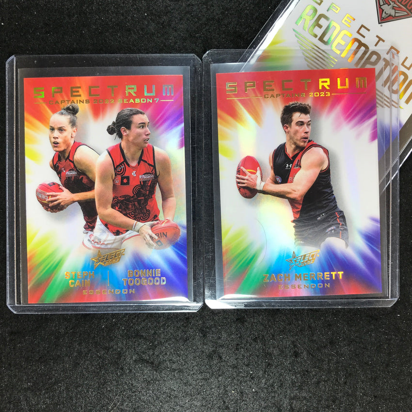 2023 Select AFL Footy Stars ESSENDON Spectrum Set 1 MERRETT CAIN TOOGOOD 123/125