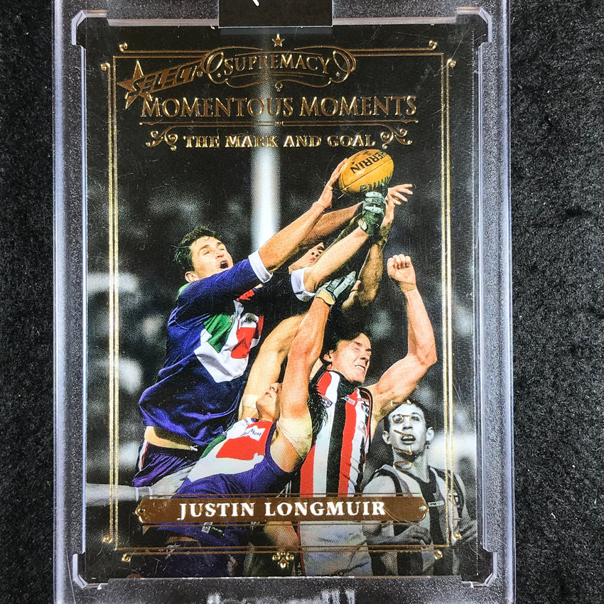 2021 Select AFL Supremacy JUSTIN LONGMUIR Momentous Moments 15/70