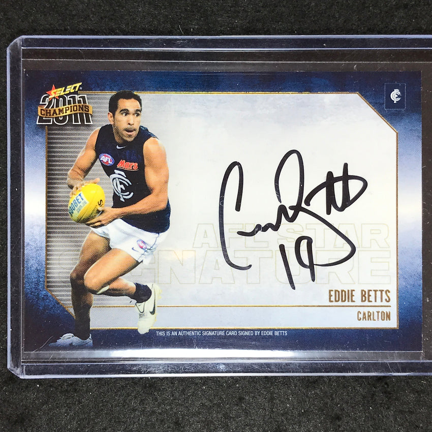 2011 Select AFL Champions EDDIE BETTS AFL Star Signature 305/800