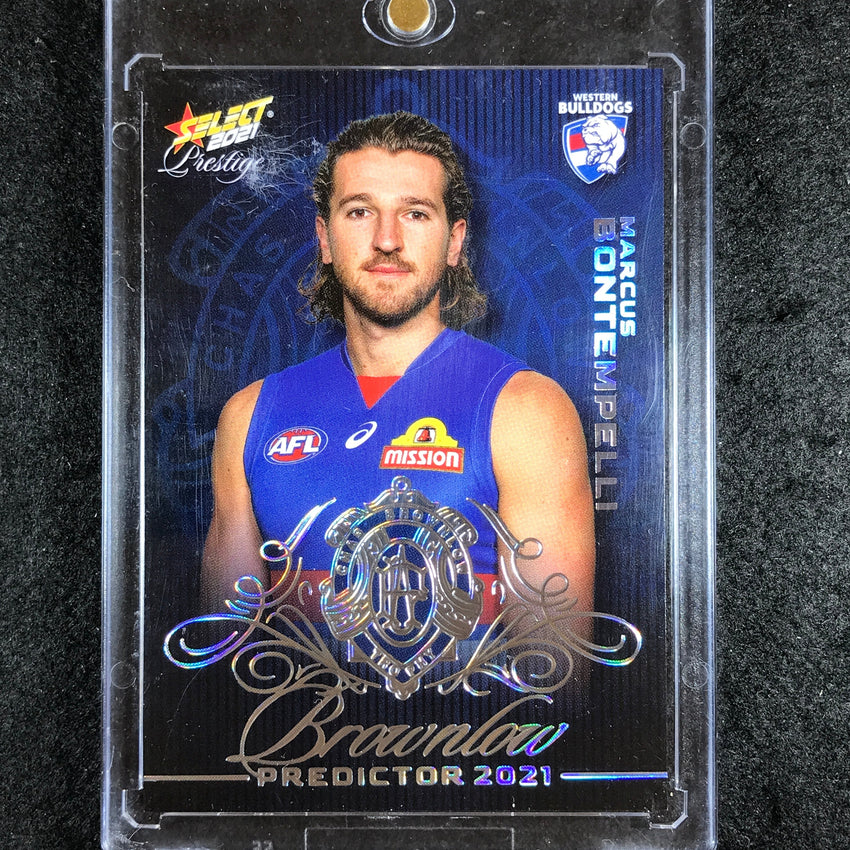 2021 Select AFL Prestige MARCUS BONTEMPELLI Brownlow Predictor Platinum 007/60