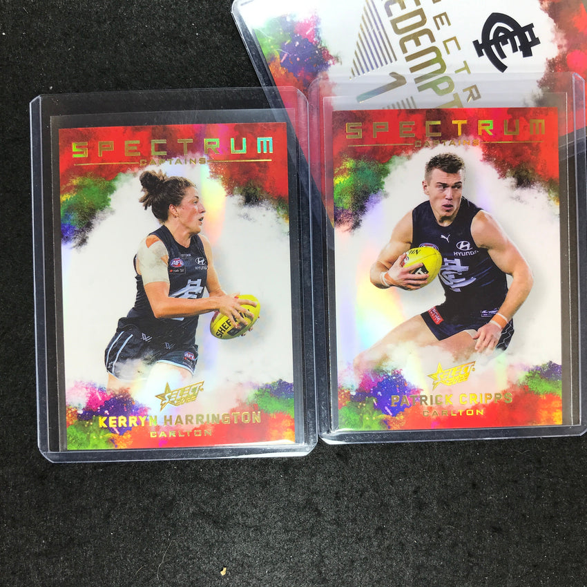 2022 Select AFL Footy Stars CARLTON Spectrum Set 1 CRIPPS HARRINGTON 76/125