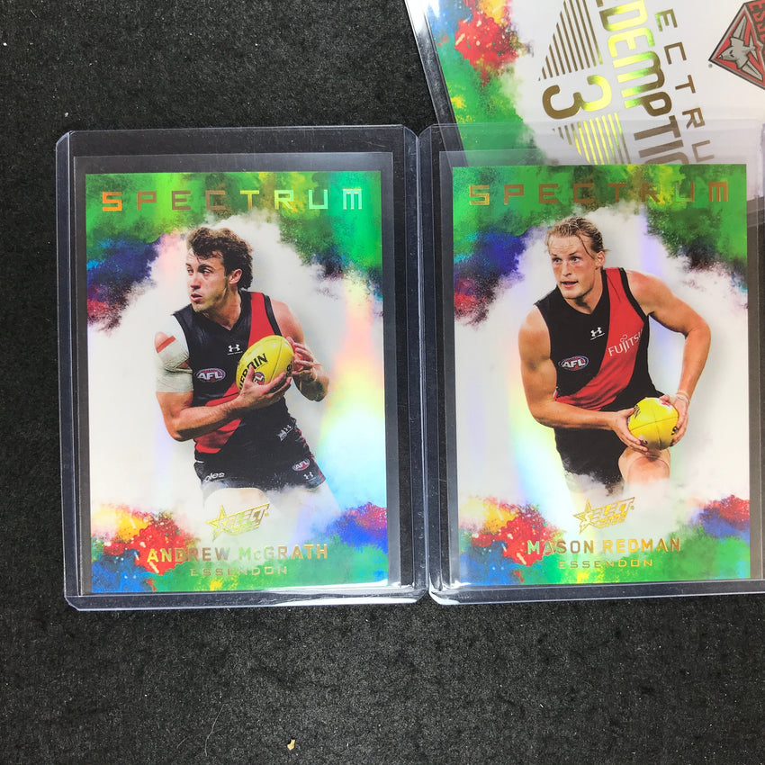 2022 Select AFL Footy Stars ESSENDON Spectrum Set 3 REDMAN MCGRATH 009/125