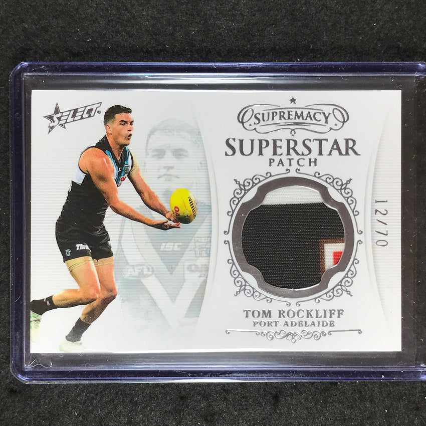 2021 Select AFL Supremacy TOM ROCKLIFF Superstar Patch 12/70