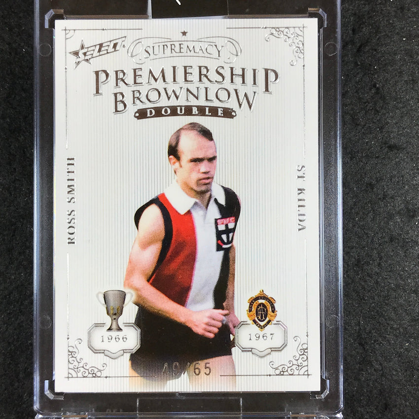 2019 Select AFL Supremacy ROSS SMITH Premiership Brownlow Double 49/65