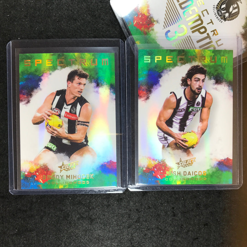 2022 Select AFL Footy Stars COLLINGWOOD Spectrum Set 3 DAICOS MIHOCEK 48/125