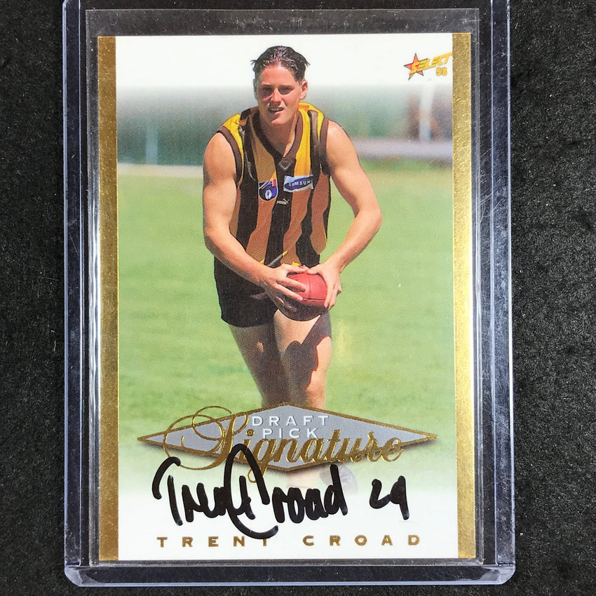 1998 Select AFL Signature TRENT CROAD Draft Pick Signature /750