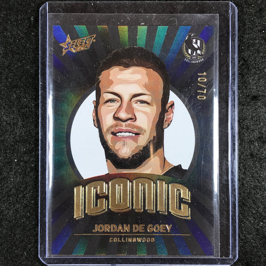 2023 Select AFL Footy Stars JORDAN DE GOEY Iconic 10/70