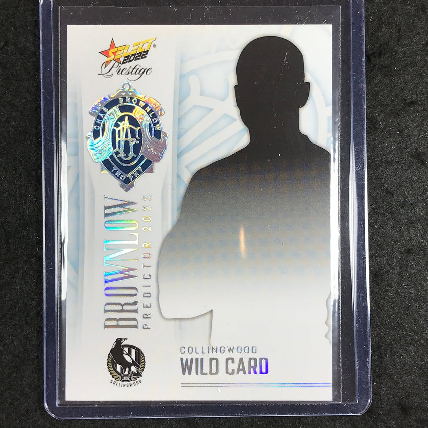 2022 Select AFL Prestige COLLINGWOOD WILDCARD Brownlow Predictor Platinum 55/60