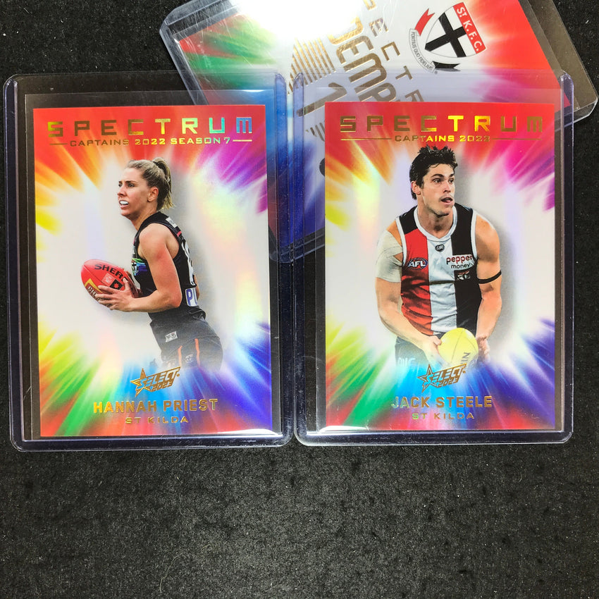 2023 Select AFL Footy Stars ST KILDA Spectrum Set 1 STEELE PRIEST 08/125