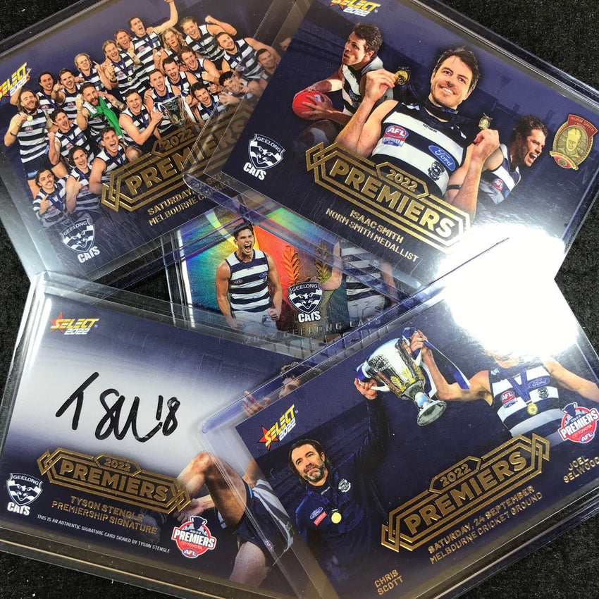 2022 Select AFL Footy Stars GEELONG Premiership Redemption STENGLE SIG 185/185