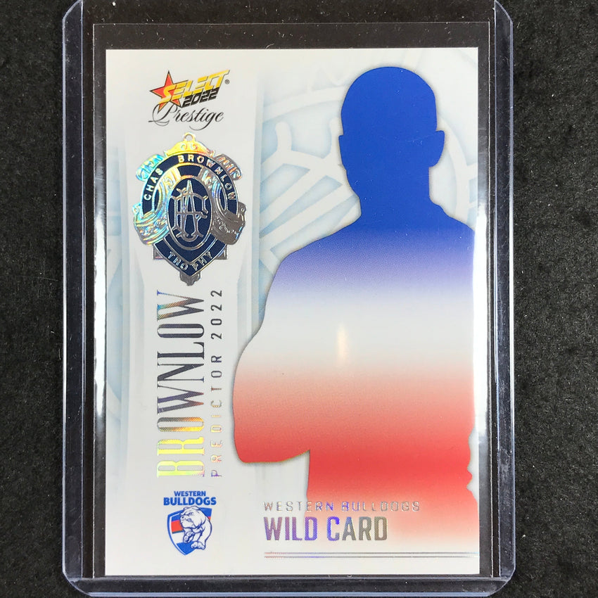2022 Select AFL Prestige BULDOGS WILDCARD Brownlow Predictor Platinum 9/60