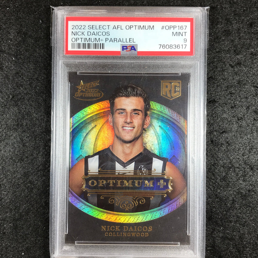 2022 Select AFL Optimum NICK DAICOS Optimum + RC 104/115 PSA 9