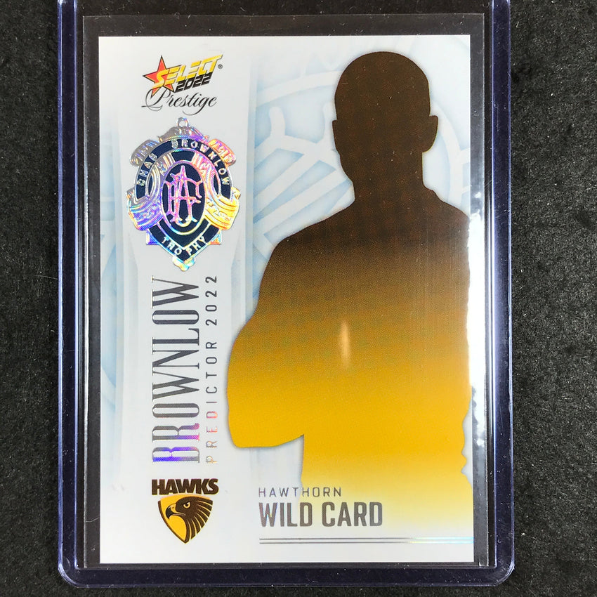 2022 Select AFL Prestige HAWTHORN WILDCARD Brownlow Predictor Platinum 46/60