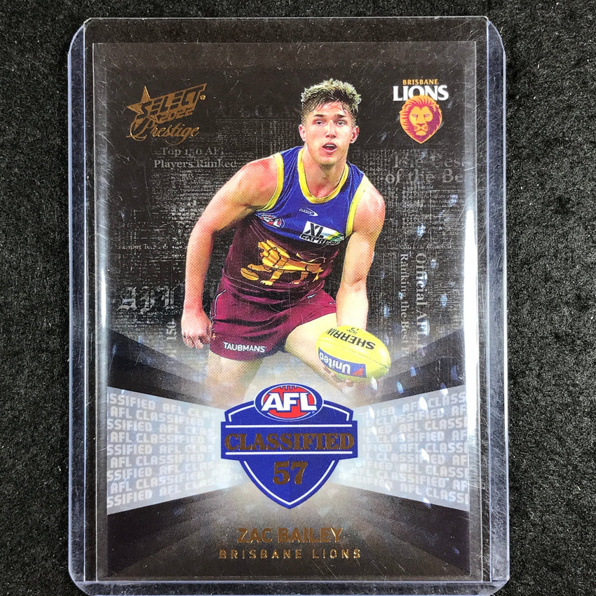 2022 Select AFL Prestige ZAC BAILEY Classified 40/60
