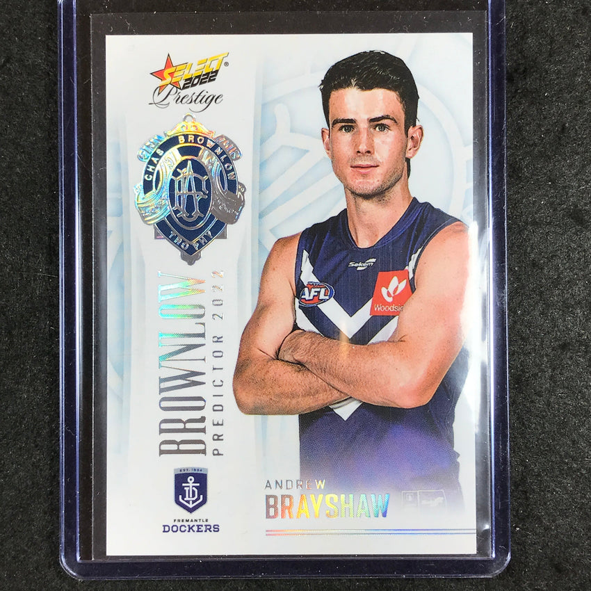 2022 Select AFL Prestige ANDREW BRAYSHAW Brownlow Predictor Platinum 44/60