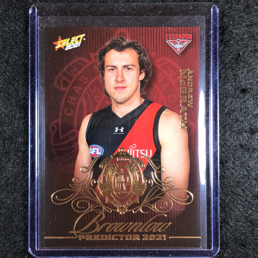 2021 Select AFL Footy Stars ANDREW MCGRATH Brownlow Predictor Gold 003/140