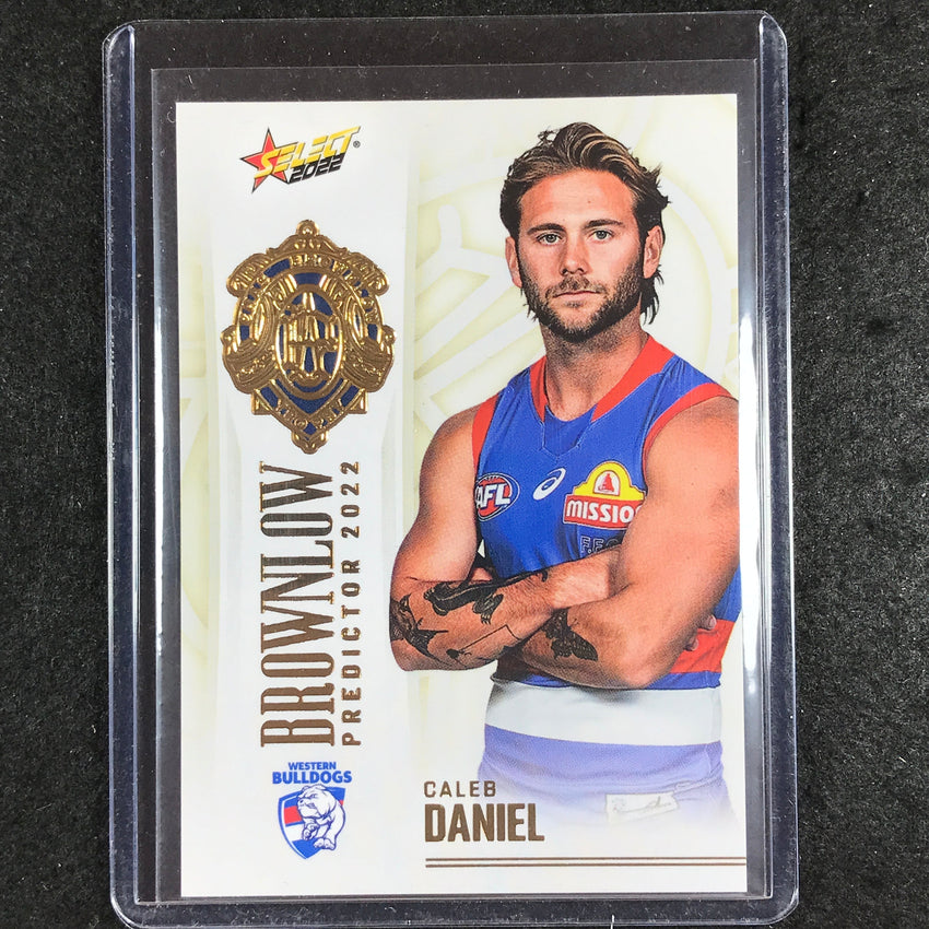 2022 Select AFL Footy Stars CALEB DANIEL Brownlow Predictor Gold 009/185