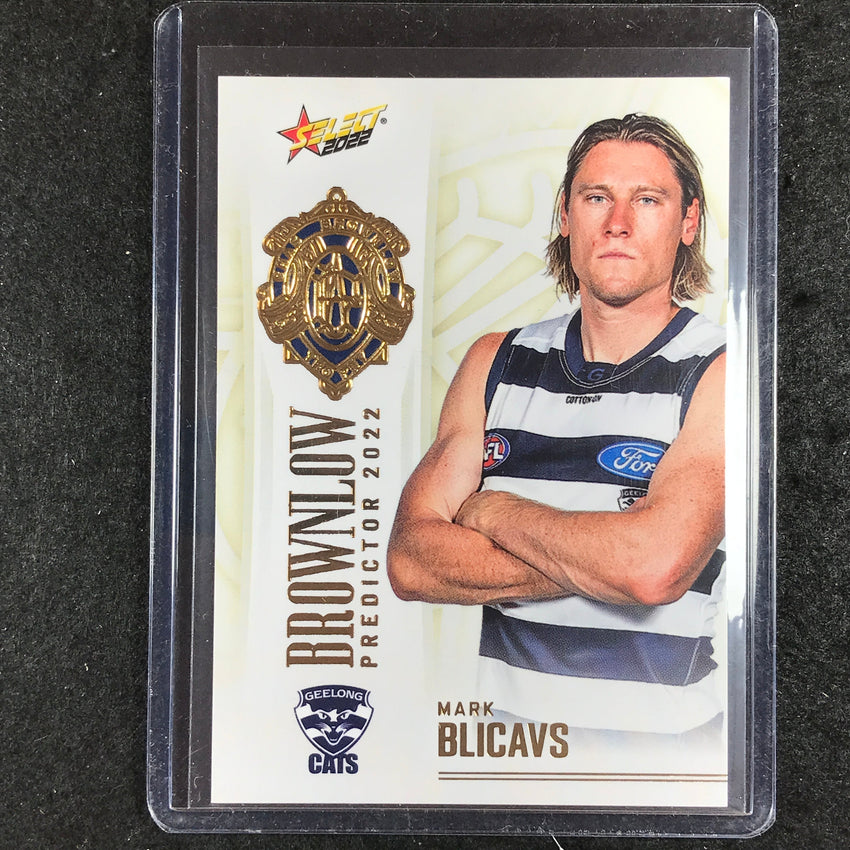 2022 Select AFL Footy Stars MARK BLICAVS Brownlow Predictor Gold 007/185