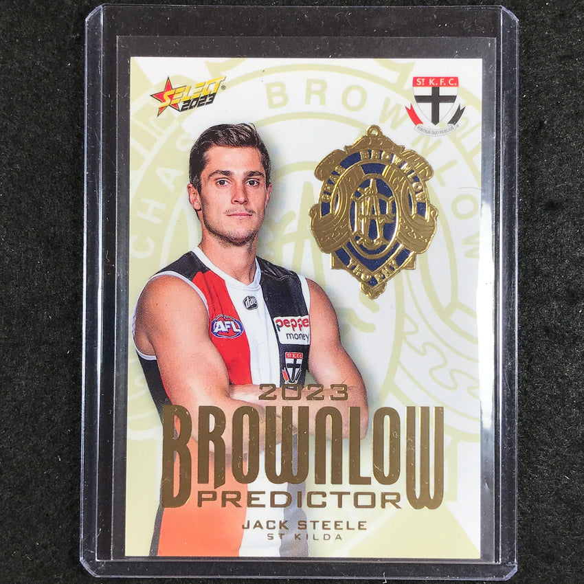2023 Select AFL Footy Stars JACK STEELE Brownlow Predictor Gold 173/260