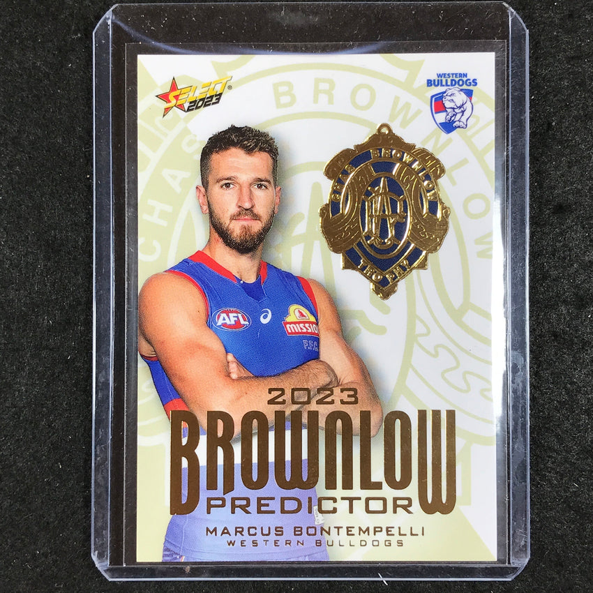 2023 Select AFL Footy Stars MARCUS BONTEMPELLI Brownlow Predictor Gold 205/260