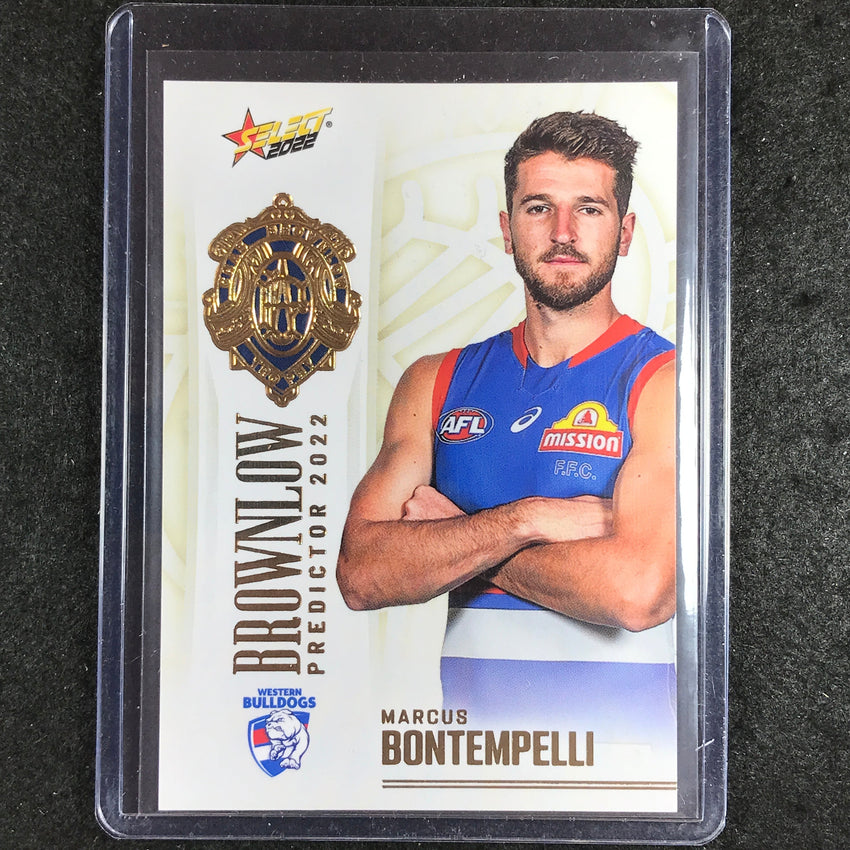 2022 Select AFL Footy Stars MARCUS BONTEMPELLI Brownlow Predictor Gold 60/185