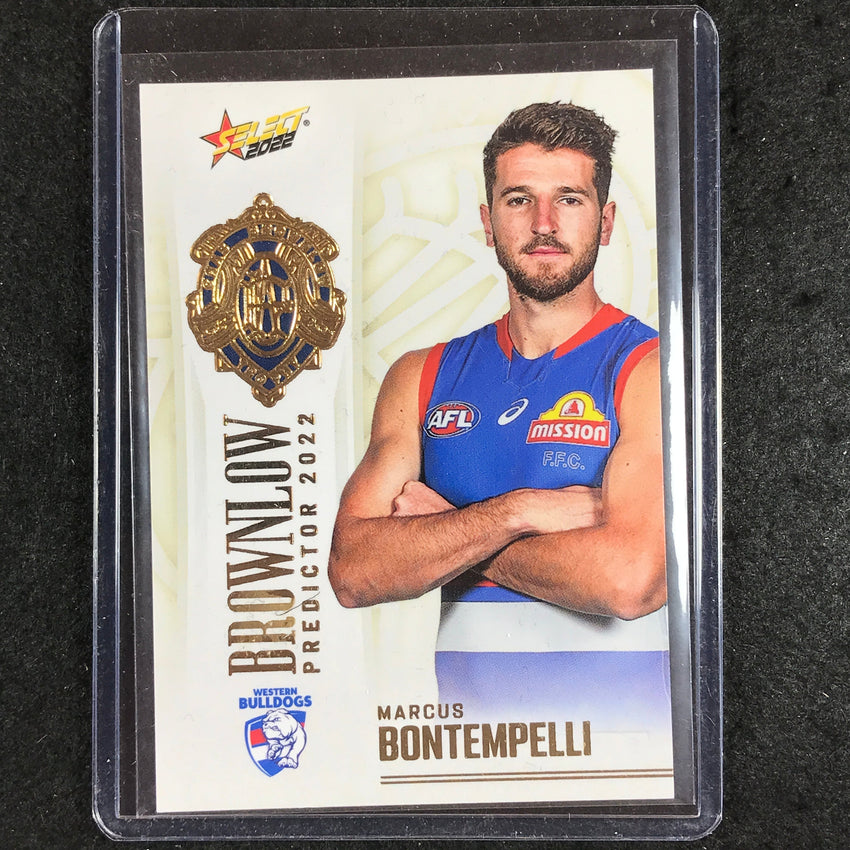 2022 Select AFL Footy Stars MARCUS BONTEMPELLI Brownlow Predictor Gold 156/185