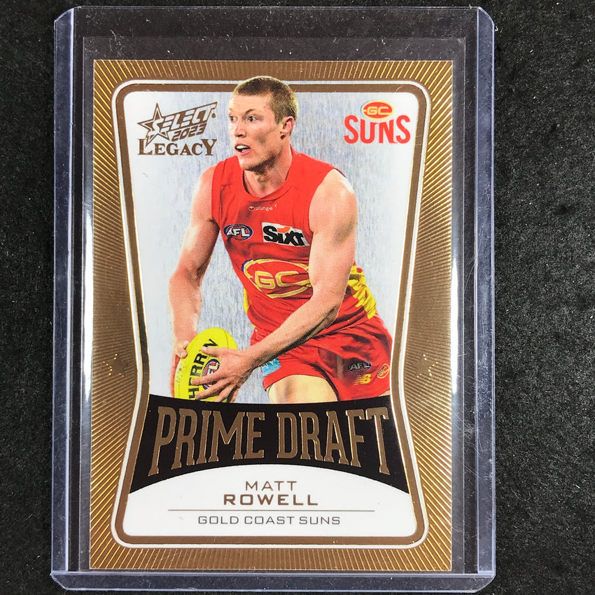 2023 Select AFL Legacy MATT ROWELL Prime Draft 44/100