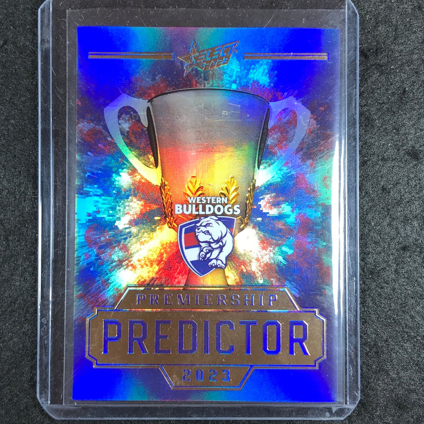 2023 Select AFL Footy Stars WESTERN BULDOGS Premiership Predictor Gold 005/260
