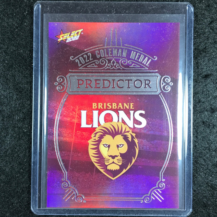 2022 Select AFL Footy Stars BRISBANE LIONS Coleman Predictor 152/185