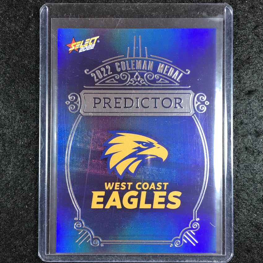 2022 Select AFL Footy Stars WEST COAST Coleman Predictor 64/185