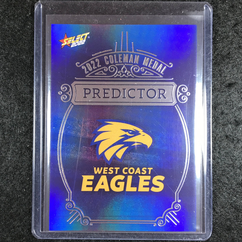 2022 Select AFL Footy Stars WEST COAST Coleman Predictor 20/185