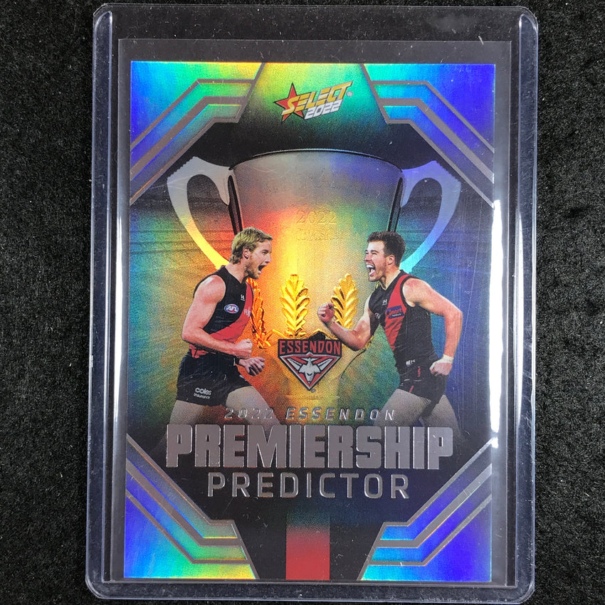 2022 Select AFL Footy Stars ESSENDON Premiership Predictor 97/185