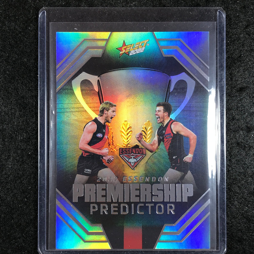 2022 Select AFL Footy Stars ESSENDON Premiership Predictor 77/185